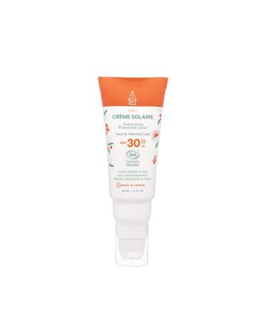 EQ Sunscreen High protection SPF30-100% mineral filters. Face/Water resistant. Bio certify Cosmos Organic - Made in France