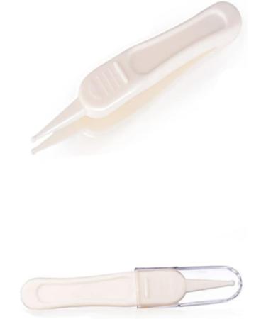Healeved 6 Pcs Baby Nursing Cleaning Tools Set - Plastic Nose & Ear Tweezers for Newborn Safety Care - Nose Clip & Ear Pick Bag Included - Buy Online on GoSupps.com