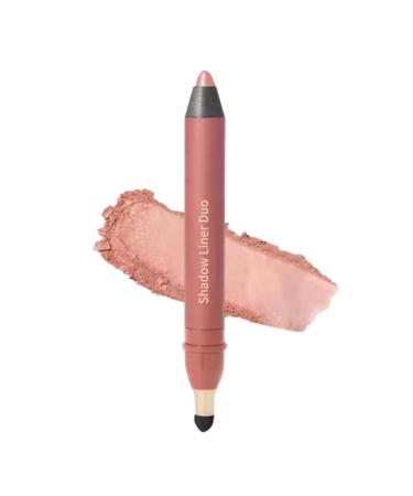 Mciluyaiio 2-in-1 eyeliner and eyeshadow matte pencil highlighter waterproof cream highlighter effortless smoky or natural eye makeup long-lasting smudge-proof (01 #)