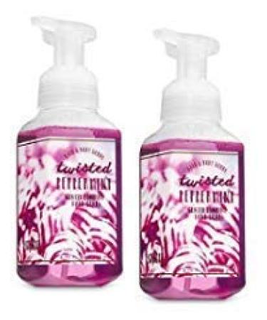 Bath and Body Works 2 Twisted Peppermint Gentle Foaming Hand Soap. 8.75 Oz.