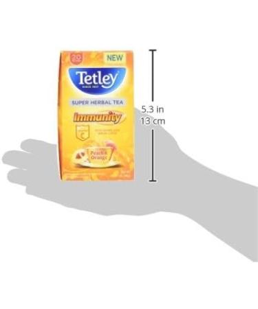 Tetley Th Super Fruit P che Immunitaire Et D'Orange 20 Par Paquet - Paquet de 6 - Buy Online on GoSupps.com