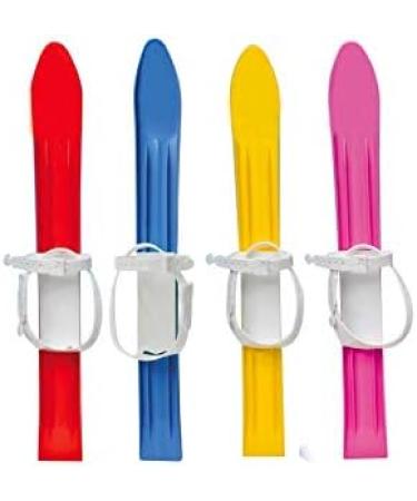 Jamara 460387-Snow Play Cross-Country Ski Poles 60cm - Aerodynamic Construction, Extra Safe with Adjustable Fastening Loops - Yellow - Buy Online on GoSupps.com