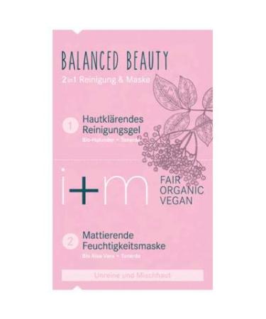 Planeta Huerto 2in1 facial mask balanced beauty combination skin and oil cleansing and mask black one size