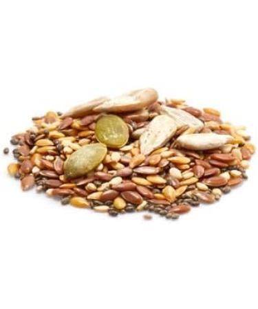 Yupik Organic Super 6 Seeds Mix 1 kg GMO-Free Kosher Vegan Rich in Fiber Nutritious Raw Snack & Topping with Brown & Golden Flax Seeds Sunflower Seeds Sesame Seeds Chia Seeds Pumpkin Seeds 1 kg (Pack of 1) - Buy Online on GoSupps.com