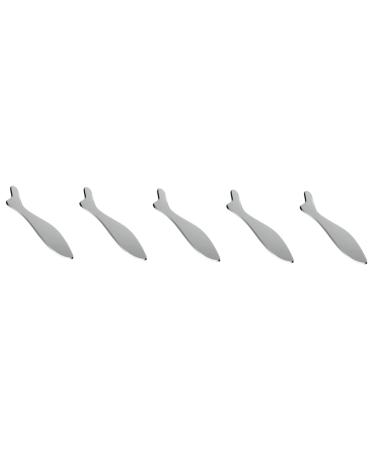 Healeved 5 pieces Schabebrett Face spatula Massage tools Face tools Gua SHA Massage device Face massage tool Tissue massage device Stainless steel Face spectacle stainless steel Guasha as shown