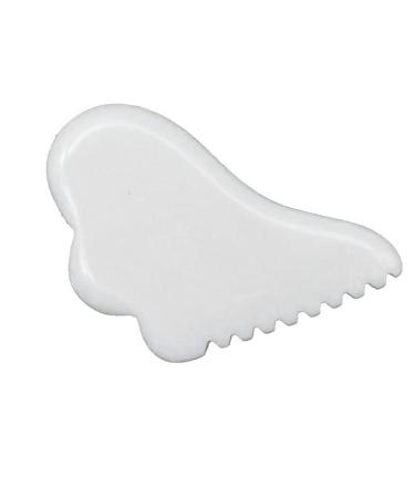 Butterfly Shape White Jade Facial Massage Tool Face Massager Scraping Ivory