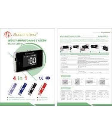 Accu-Answer iSaw Total Cholesterol Test Strips (25 Count) for 4-in-1 Multimeter Testing Device - Buy Online on GoSupps.com