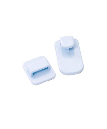 Alipis 2 Towel Hooks Wall Mount Hook Wall Hanger Hooks Wall Hooks Coat Hooks Hook up Wall Hanging Nail medium Sky-blue