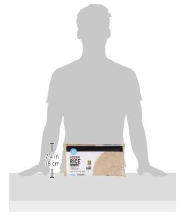 Happy Belly Brown Rice 5 lb - Premium Quality Amazon Brand - Buy Online on GoSupps.com