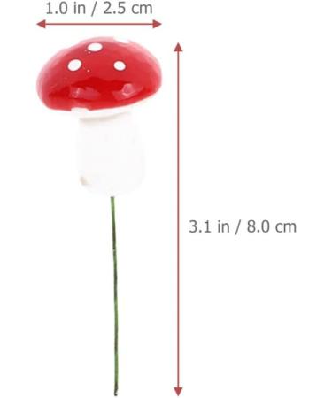 TOYANDONA 20pcs Mushroom Cake Toppers Mushroom Cake Picks Cupcake Toppers Birthday Cake Toppers Baby Cakes Mushroom Foams Topper Cute Woodland Theme Baby Shower Decorations Baby Cake Decor Red-2.5cm - Buy Online on GoSupps.com
