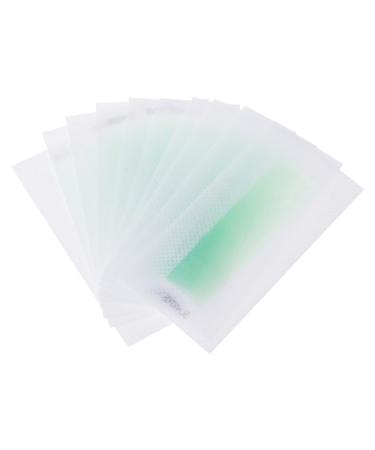 10 x Hair Removal Epilator Cold Wax Strips Paper Pad for Face Nonwoven Fabric