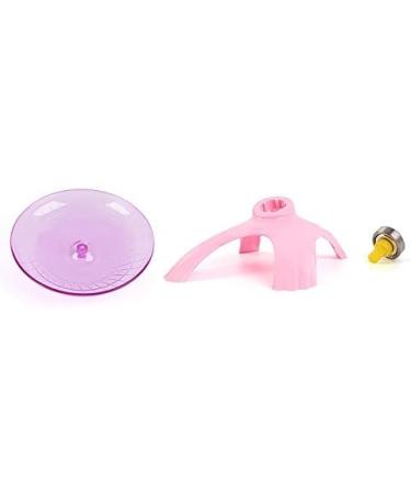 SZMYLED Blue Plastic Exercise Wheel for Small Animals - Silent Spinner for Hamsters & Hedgehogs, 18x18x11cm - Buy Online on GoSupps.com