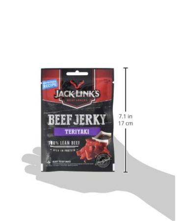 Jack Left Teriyaki Beef Jerky - High Protein Dry Meat Snack | 50g Pack - Buy Online on GoSupps.com