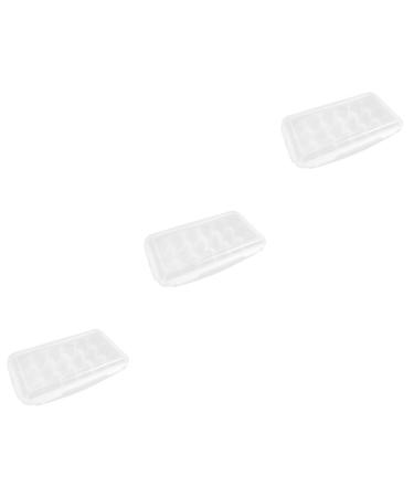 Hemoton 3pcs box Practical Portable Useful Kitchen Case Lid Organizing with Eggs Covered Holder Multi-grid Whitex3pcs 32x18cmx3pcs