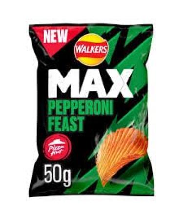 Walkers Max Pizza Hut Pepperoni Feast 24 x 50g
