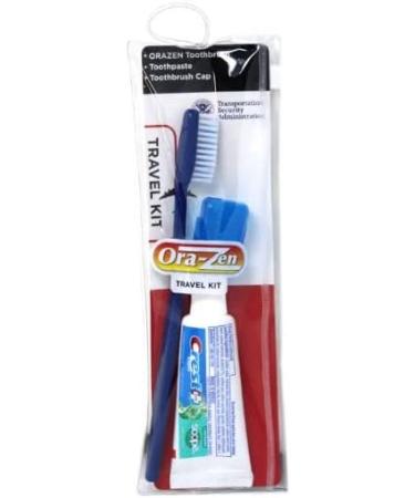 Ora-Zen Travel Toothbrush Kit - Soft Bristles with Cap & Toothpaste (Pack of 12) - Buy Online on GoSupps.com