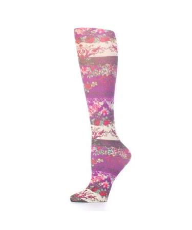 Red Moby Celeste-Stein-CMPS-2-2119 Womens 15-20 mmHg Compression Sock - Moulin Rouge Black