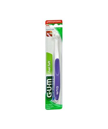 Gum GUM End-Tuft Brush Soft 1 Piece (Pack of 9)