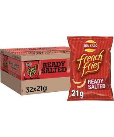 Walkers French Fries Crisps 32 x 21g Bags (Ready Salted)