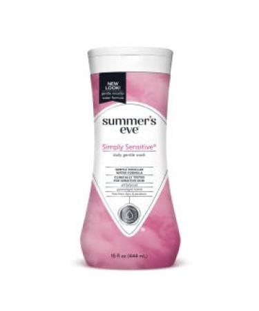 Summer's Eve 5 in 1 Simply Sensitive Feminine Cleansing Wash for Sensitive Skin 15.0 FL OZ (Pack of 1) 15 Fl Oz (Pack of 1)