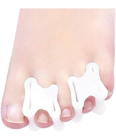EUNOGO SA Toe Separator for Overlapping Toes Big Toe Alignment & Corrector Toes Minimally Invasive Gel Hallux Valgus Big Toe Straightener Protector Splint Women's (1 Pair)