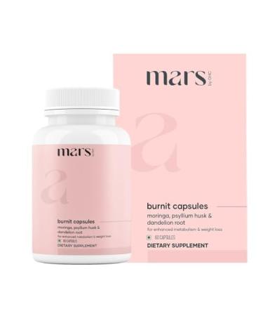 Mars BurnIt Capsules | Enriched with Psyllium Husk Moringa & Dandelion Root | Supports Digestion Detox & Weight Management | Pack of 1 1 Count (Pack of 1)