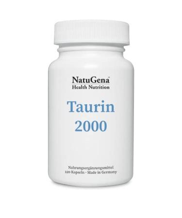 NatuGena Taurine 2000 /High-dose taurine/ 120 capsules / 1 month pack - Buy Online on GoSupps.com