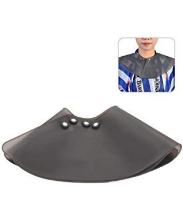 Hair Cutting Collar Waterproof Silicone Salon Hair Dye Pad Soft Hair Shawl Neck Guard for Hairdressing Hair Cutting Hair Dye Perm and Shampoo(Black)