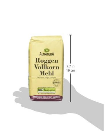 Alnatura Organic Wholemeal Rye Flour - Pack of 6 (6 x 1000g) | Premium Quality for Baking & Cooking - International Shipping - Buy Online on GoSupps.com