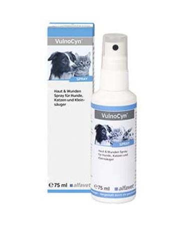 Alfavet VulnoCyn Spray wound spray for dogs cats and small animals against bacteria viruses and fungi pump spray 75 ml