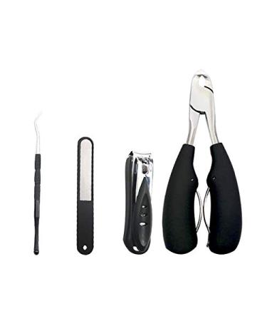 RIYAN Nail Clipper Set Cuticle Dirt Remover Paronychia Toe Nail Correction Nippers Cutter File Stick Manicure Pedicure Tools