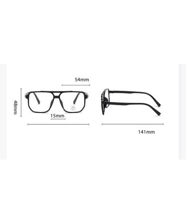 PARWANA Clear Vision Blue Light Blocking Reading Glasses - Oversized Computer Readers +100 Black - International Shipping Available - Buy Online on GoSupps.com