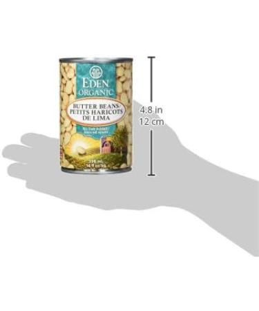 Eden Foods Organic Whole Canned Beans-Butter Beans 398ml 12-Count - Buy Online on GoSupps.com