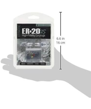 Etymotic Research ER20XS High-Fidelity Earplugs - Standard Clear Stem/Frost Tips (4 Pc) | for Concerts, Musicians, Airplanes, Motorcycles | Universal Hearing Protection - Buy Online on GoSupps.com