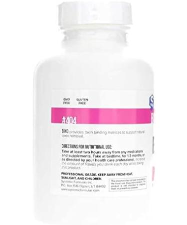 Systemic Formulas 404 Bind 120 Count - Powerful Detox Support (1 Pack) - Buy Online on GoSupps.com