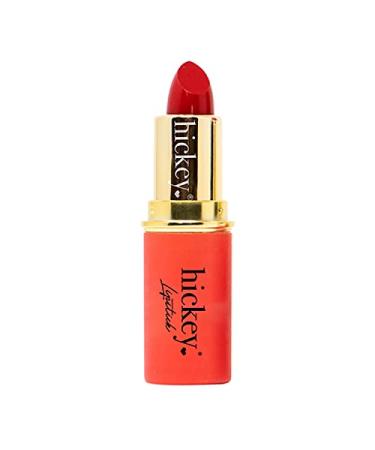 Hickey Lipstick Perfect Red Refillable Lipstick - Moisturizing And Long Lasting Lipstick for Women - Gluten Free  Vegan And Organic - Highly Pigmented Velvet Finish