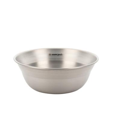 Snow Peak Tableware Bowl Small, TW-030, Stainless Steel, Lightweight for Camping Everyday Use, Made in Japan, Lifetime Product Guarantee,Medium