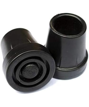 SilteD SilteD Cane Crutch Feet Tips PCP Replacement Reinforced Rubber Essential Medical Supply 3/4" Black (Pack of 4) - Buy Online on GoSupps.com