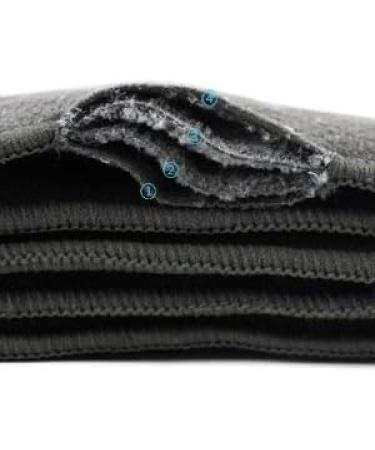 Happy Cherry Washable Reusable Baby Diaper - Soft Bamboo Fabric Insert (1 Piece Black) | Eco-Friendly & Comfortable Cloth Diaper - Buy Online on GoSupps.com