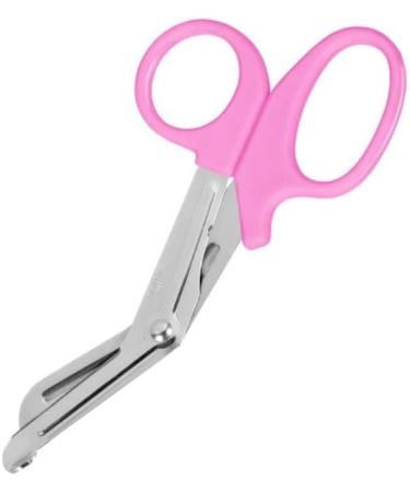 IMKRC - Bandage Shears Scissors EMT and Medical Scissors for Nurses Students Emergency Room Paramedics - Perfect Nurse Scissors for First Aid Tough Cuts (Small 5.5 Inches Pink) Small 5.5 Inches Pink