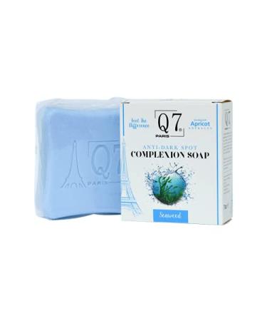 Q7Paris Anti-Dark Spot Complexion Soap | The Ultimate Body And Face Soap for Deep Cleansing Moisturizing & Acne-Clearing | Enhanced Kojic Acid & Seaweed Formula for All Skin Types - 200g