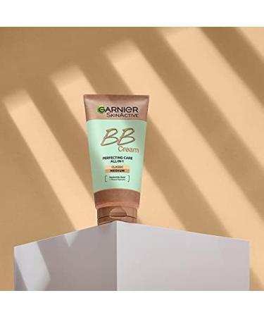 Garnier Oil-Free BB Cream Light 50ml SPF25 with Hyaluronic Acid & Aloe - Mattifying Tinted Moisturizer for Even Complexion - Buy Online on GoSupps.com