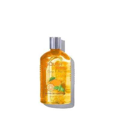 Orange & Basil Soothing Bath & Shower Gel | Squish Town Luxury Aromatherapy Body wash | Made with Natural Essential Oils | 250ml | Men & Women