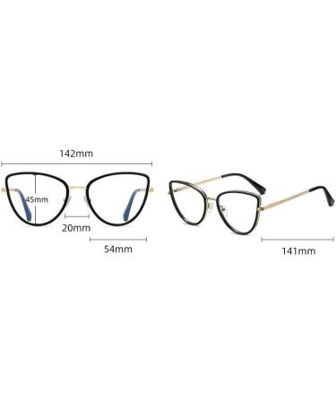 Cat-Eye Computer Readers | Oversized Blue Light Blocking Glasses +350 C4 | Anti Eyestrain Eyewear for Women - Shop Now - Buy Online on GoSupps.com