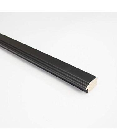 CountryArtHouse Contemporary Black Wood Picture Frame Moulding - 18ft Bundle, 1.5 Width, 7/16 Rabbet Depth - Buy Online on GoSupps.com