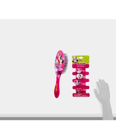 Disney Minnie Mouse Hair Accessories Set for Kids Girls - Hair Brush, Elastic Ponytail Hairband Ties with Charm - Buy Online on GoSupps.com