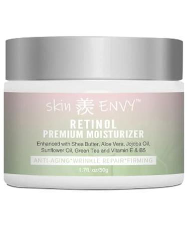 Skin ENVY Retinol Rapid Wrinkle Cell Repair  Firming and Regenerating Anti-Aging Face Cream with Hyaluronic Acid  Anti-Wrinkle Retinol Moisturizer & Neck Cream 1.7 Oz(50g)