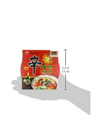 Nongshim Shin Original Ramyun Bowl 3.03 Ounce Gourmet Spicy - Pack of 12 - Buy Online on GoSupps.com