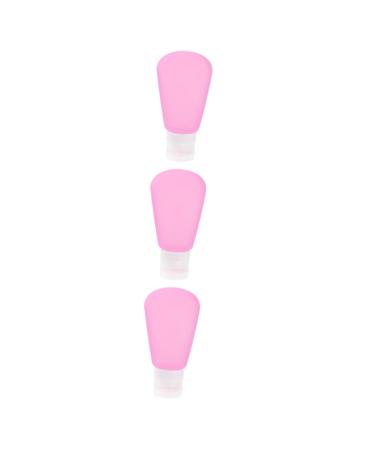 3pcs Silicone Press Bottle Refillable Bottles Leakproof Containers Shampoo Bottle Portable Travel Bluex3pcs Size 3x3pcs