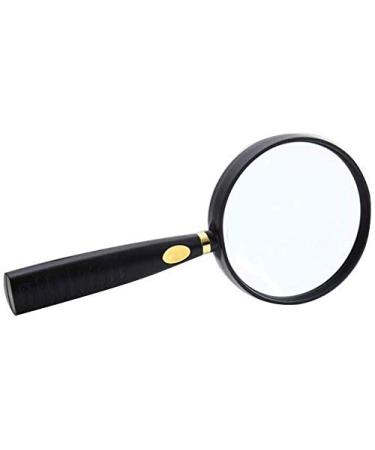 Magnifying Glasses Educational Hobby Magnifiers Handheld 10 Times Magnifying Glass 20 Times Old Man High-Definition High-Power Optical Lens Reading 90Mm Comfortable Anniversary
